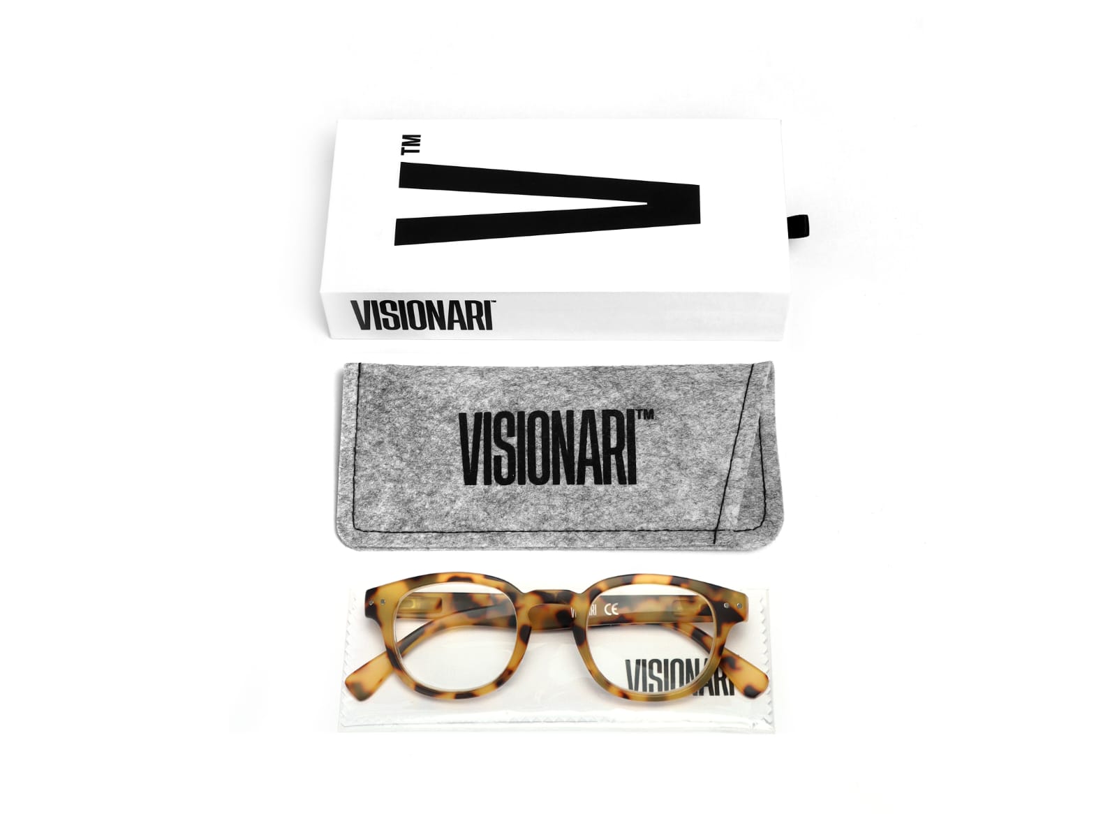 Visionari Light Panto — Tartaruga amarela leitosa fosca — Leitura